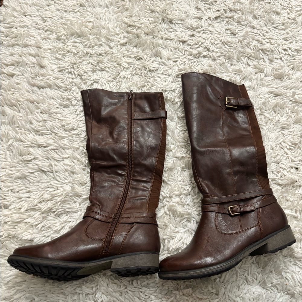 BareTraps Brown Riding with Buckle Details